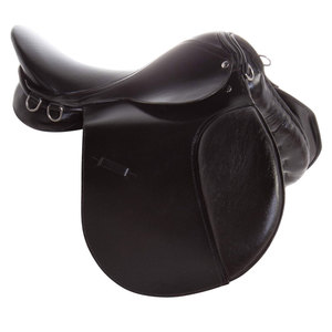 Silla de montar ligera de alto rendimiento con acabado de cuero de calidad y duradera para uso en establos - Product Image 1