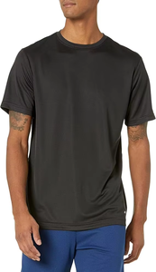 เสื้อยืดสำหรับผู้ชาย Active Performance Tech มีจำหน่ายในไซส์ใหญ่พิเศษ สีดำ แบรนด์ Wardrobe เสื้อยืดผู้ชาย - Product Image 2