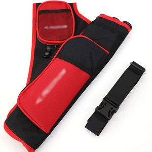 Sacoche à flèches professionnelle en cuir, support dorsal durable, construction robuste, sangle d'épaule réglable, équipement d'entraînement extérieur - Product Image 1