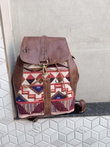New Arrival Real Leather Handmade Jacquard Leather <b>Backpack</b> Rucksack Multi Uses <b>Backpack</b> Designer Women's Western Uses <b>Backpack</b> - Product Image 5
