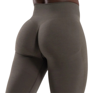 Dark Gray Casual Women's High Waist Seamless Thin Knitted Gym <b>Leggings</b> Comfortable Stretch Fitness Yoga <b>Workout</b> Running for - Product Image 6