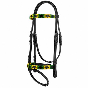 Bridon d'équitation en cuir de qualité élégante, fait main, réglable, pour l'équitation professionnelle - Product Image 1