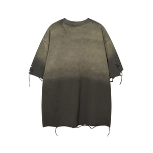 เสื้อยืดลำลองผู้ชายสไตล์ดิสเทรส ทันสมัย ไม่ยับ คุณภาพสูง ราคาถูก พร้อมโลโก้/สีตามสั่ง - Product Image 2