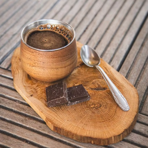 Taza de Madera Estilo Vintage para Beber Café, Té, Leche, Jugo y Agua, para el Hogar, la Cocina y el Café - Product Image 1
