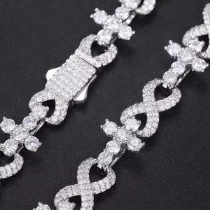 Hot Sale Classic Cross <b>Infinity</b> Necklace Hip Hop Fine Jewelry & Pendants Necklace Zircon Charm Fashion Streetwear Gift Wholesale - Product Image 2