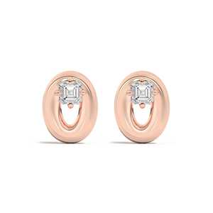 Lab Grown Diamond Asscher Cut Stud Earrings Sculptural Oval Dome Terraced Puff Chandelier <b>Clusters</b> 14K 18K Solid Gold Wholesale - Product Image 3