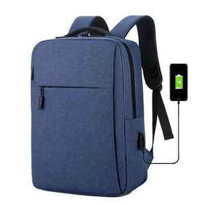 Mochila Simple para Portátil de Nailon Impermeable, Estilo Ejecutivo y de Viaje, con Puerto de Carga USB, Multifuncional, Tamaño Grande - Product Image 3