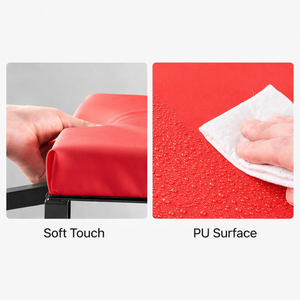 Asiento de taller de alta resistencia con capacidad de carga de 300 lb, almacenamiento de herramientas y ruedas giratorias, taburete rodante para mecánico, impermeable y portátil GAPGAR031 - Product Image 6