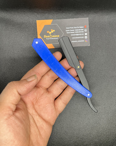 Hot Selling Barber Straight <b>Razor</b> Manual Folding Plastic Handle Removable Single Blade Stainless Steel Face Use for <b>Men</b> - Product Image 1