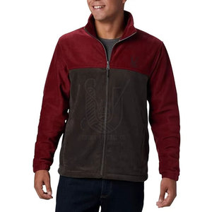 Best Quality Men's Custom Design Stand Collar Front Logo <b>Fleece</b> Jacket Waterproof Breathable Outdoor Winter Wear - Product Image 1