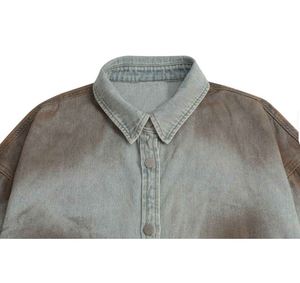 Men Denim Shirts Classic Casual Cotton Button Front Shirt <b>Soft</b> Comfortable Long Sleeve Winter Breathable Eco-Friendly Loose Fit - Product Image 3
