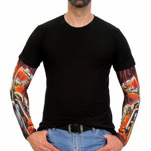Manches de cyclisme personnalisées avec impression par sublimation, logo personnalisé, pour la course sportive et la pratique de cyclisme en extérieur - Product Image 1