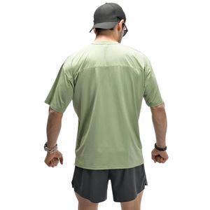 Camiseta de Manga Corta para Hombre, Cuello Redondo, Color Verde Salvia, Corte Holgado, Estilo Deportivo Informal, Ligera, para Uso Diario, Cómoda y Básica - Product Image 6