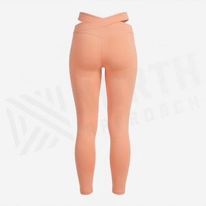 High Quality Womens High Waisted Leggings No Camel Toe Design Scrunch Butt Yoga Pants Active Tights Customized Color - Product Image 2