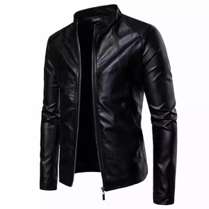 Chaqueta de Cuero Genuino para Hombre 2026, Cuello Alto, Impermeable, Resistente al Viento, Personalizable OEM, Transpirable, para Invierno - Product Image 3