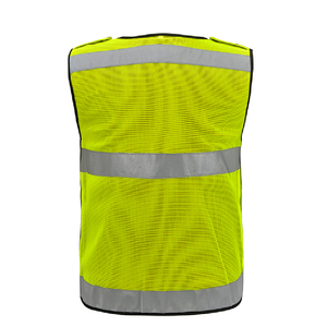 High Visibility Safety <b>Vest</b> Reflective Mesh <b>Utility</b> <b>Vest</b> with Pockets for Adults Unisex Workwear Apparel - Product Image 2
