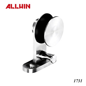 Rouleau de porte coulissante en verre de double rouleau résistant de conception moderne pour des hôtels - Product Image 6