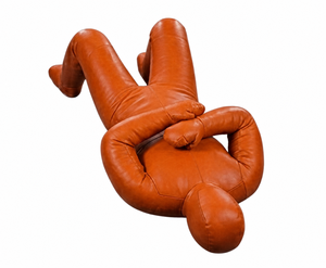 Muñeco de Boxeo Profesional Naranja de PU con Relleno de Esponja, Saco de Boxeo Resistente para Entrenamiento de Adultos, Muñeco de Grappling de Tamaño Completo - Product Image 5