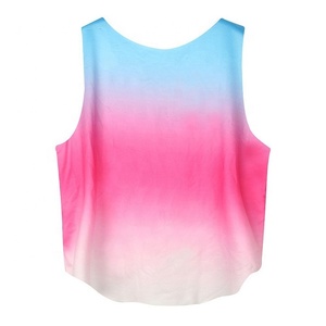 Camiseta sin mangas de punto sin costuras Sexy de verano para mujer, camisola deportiva de LICRA transpirable para gimnasio, ropa de Yoga antibolitas, cuerpo corto OEM rápido - Product Image 3