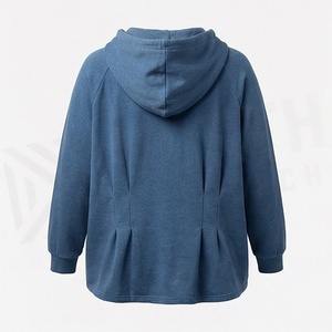 Sweat-shirt à capuche respirant pour femme grande taille, style streetwear, avec poignets côtelés, personnalisable – Vêtement de qualité supérieure - Product Image 2