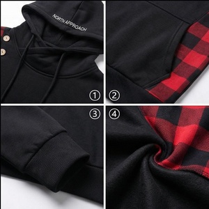 Hoodie surdimensionné élégant pour homme, design vintage délavé avec poche avant, confortable, personnalisable pour l'hiver. - Product Image 4