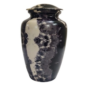 Urnas de cremación para adultos de aluminio clásico de alta calidad con adhesivo, urnas funerarias metálicas con acabado para cenizas humanas - Product Image 6
