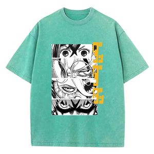 T-shirt surdimensionné imprimé sur mesure de haute qualité, motif poisson japonais, en coton, style streetwear, coupe ample, fabricant - Product Image 5