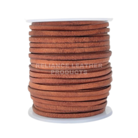 Cordon plat en cuir Reliance, taille et couleur personnalisées, 100 % cuir véritable, accessoires pour la fabrication de bijoux