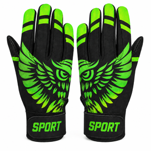 Guantes de Bateo de Béisbol de Cuero con Logotipo Personalizado al por Mayor, Novedad 2026, Diseño Transpirable de Búho, Antideslizantes, para Adultos - Product Image 6