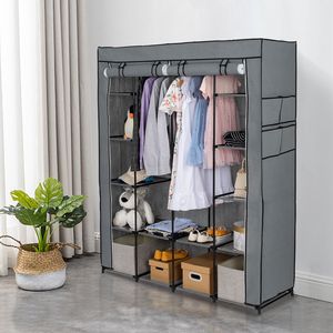 Armadio Portatile Pieghevole con 14 Ripiani, Organizzatore per Vestiti in Tessuto Non Tessuto e Plastica, Facile da Montare RT - Product Image 2