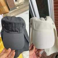 Gorra de protección solar de verano para hombre con cubierta para la cara y el cuello, transpirable, ligera, para pesca al aire libre, senderismo, protección UV