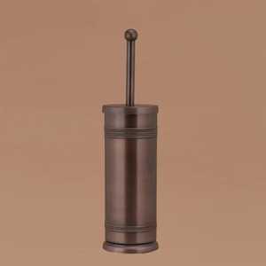 Brushed Stainless Steel Toilet <b>Brush</b> Holder Set Modern U-Shape Handle <b>Floor</b> Standing Bathroom Cleaning Tool Rustproof Metal - Product Image 5