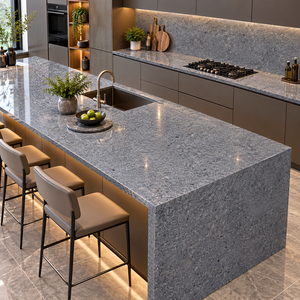Dalles de granit brun de qualité supérieure JD pour les grossistes, projets commerciaux, comptoirs de cuisine, carreaux de salle de bain, intérieur moderne - Product Image 1