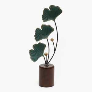 Black Leaf Design Wooden Base Centerpiece Perfect For Coffee Table Console Table And Side Table Display Handcrafted From India - Product Image 1