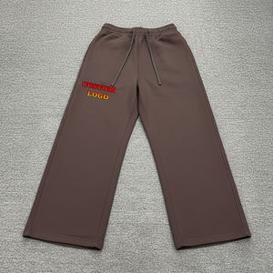 Nouvel Arrivage – Pantalon Décontracté en Toile 100% Coton pour Homme, Coupe Ample, Anti-Plis, Lavage Personnalisé, Style Streetwear, Logo Brodé Sur Mesure - Product Image 1