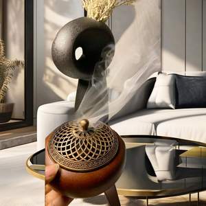 เตาเผาเครื่องหอมไม้ธรรมชาติ บาคูร์ สำหรับบ้าน ห้องนอน ห้องรับแขก ห้องนั่งเล่น ร้านอาหาร บาร์ งานเทศกาล - Product Image 1