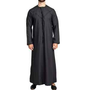 Túnica Islámica Moderna para Hombre, Djellaba con Cuentas, Casual, Largo hasta el Tobillo, Alta Calidad, para Ramadán y Eid - Product Image 1