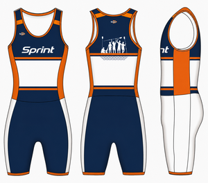 ชุดแข่งเรือมืออาชีพ ProSport แบบไม่มีแขนสำหรับพายเรือ - Product Image 1