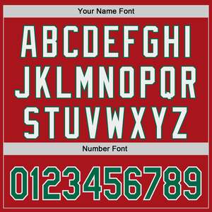 Camiseta de Béisbol Personalizada Roja y Verde con Nombre del Equipo y Número, Impresión Sublimada, Manga Corta, Cierre de Botones, Prenda Unisex para Adultos - Product Image 5