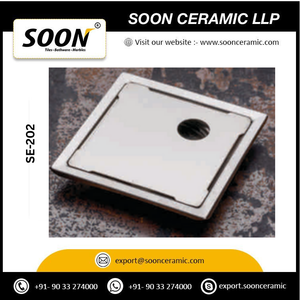 SOON SD-201 Siphon de sol carré en acier inoxydable 6x6 5x5 pouces, anti-corrosion, pour salle de bain, design moderne, chromé - Product Image 3