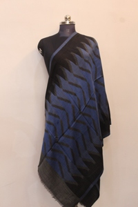 Pashmina Reversible Mediana para Mujer, Ligera, Suave, de Lana, Negra y Azul, para Todas las Temporadas, Ideal para Fiestas - Product Image 5