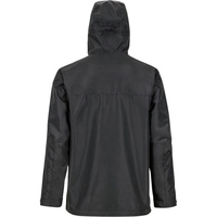 Veste d'automne imperméable pour homme à col montant, noire unie, décontractée, avec fermeture éclair, doublure en polyester, poche avant, motif cœur