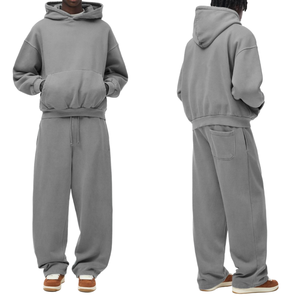 Custom Logo Active <b>Pullover</b> Cotton Polyester Pocket <b>Pullover</b> <b>Men</b> Tracksuit - Product Image 1