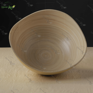 Tazón de Bambú Ecológico Hecho a Mano, Diseño Clásico Natural, Personalizable, Desechable para Fiestas, Diámetro 17.5cm X Altura 7cm >10 - Product Image 6