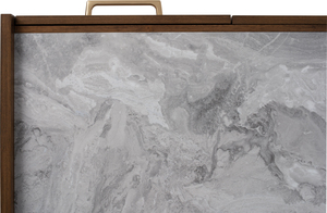 Bureau de travail moderne du milieu du siècle avec 3 tiroirs de rangement et plateau en mélamine durable pour bureau à domicile et salle d'étude - Product Image 6