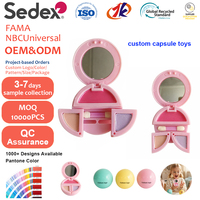 Kit de Maquillage pour Filles en Capsules Gashapon Personnalisées en Plastique, Ensemble Cosmétique OEM Mini Certifié EN71, Trousse de Beauté pour Enfants, Fard à Paupières et Rouge à Lèvres