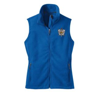 Royal Blue Fleece Vest Full <b>Zip</b> Sleeveless Stand Collar Outdoor Casual Warm Layered Sportswear Jacket With <b>Zip</b> Pockets Daily <b>Top</b> - Product Image 1