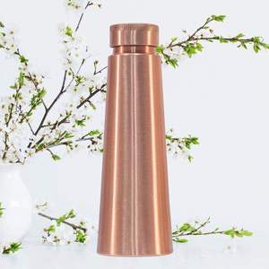 Botella de Agua Moderna de Cobre Martillado, Aislada, Ecológica, a Prueba de Fugas, con Tapa, Recipiente Metálico Portátil para Bebidas, para Uso Doméstico - Product Image 3