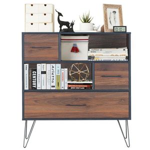 Credenza Multiuso con Gambe in Metallo e Cassetti per Soggiorno - Product Image 5