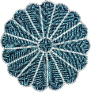 High Quality Handmade Handcrafted Traditional Eco-Friendly Decorative Beaded Placemat Very Low Budget Discounted Price Latest - Product Image 2